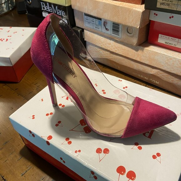 FUCHSIA  STILETTO HEEL - Picture 1 of 5